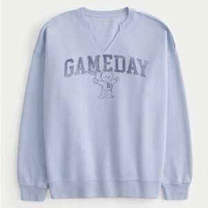 HOLLISTER BLUE GAMEDAY BEAR SWEATSHIRT